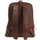 Rucksack Lederrucksack Freizeitrucksack Damen Herren Leder braun LE1016