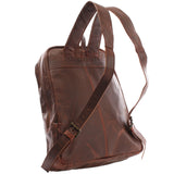 Rucksack Lederrucksack Freizeitrucksack Damen Herren Leder braun LE1016