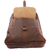 Rucksack Lederrucksack Freizeitrucksack Damen Herren Leder braun LE1016
