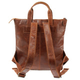 Rucksack Lederrucksack Freizeitrucksack Damen Herren Leder braun LE1031