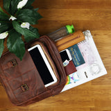 Lederrucksack Freizeitrucksack Wanderrucksack Leder braun LE1018