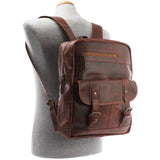 Lederrucksack Freizeitrucksack Wanderrucksack Leder braun LE1018