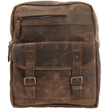 Rucksack Freizeitrucksack Lederrucksack Leder schlamm LE1018