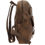 Rucksack Freizeitrucksack Lederrucksack Leder schlamm LE1018