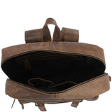 Rucksack Freizeitrucksack Lederrucksack Leder schlamm LE1018