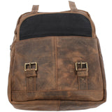 Rucksack Freizeitrucksack Lederrucksack Leder schlamm LE1018