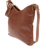 Schultertasche Umhängetasche Handtasche Leder braun LE0065