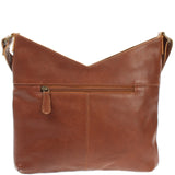 Schultertasche Umhängetasche Handtasche Leder braun LE0065