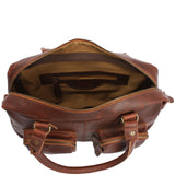 Schultertasche Handtasche Henkeltasche Damen Leder braun LE0046