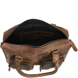 Schultertasche Handtasche Henkeltasche Damen Leder schlamm LE0046