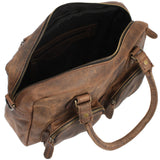 Schultertasche Handtasche Henkeltasche Damen Leder schlamm LE0046