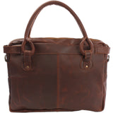 Schultertasche Henkeltasche Damentasche Handtasche Leder braun LE0050