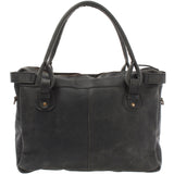 Schultertasche Henkeltasche Damentasche Handtasche Leder grau LE0050