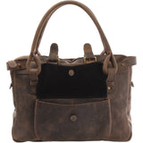 Schultertasche Henkeltasche Damentasche Handtasche Leder schlamm LE0050