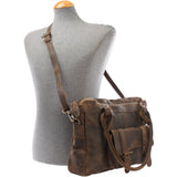 Schultertasche Henkeltasche Damentasche Handtasche Leder schlamm LE0050