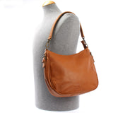 Schultertasche Ledertasche Handtasche Leder cognac LE0063