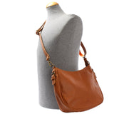 Schultertasche Ledertasche Handtasche Leder cognac LE0063