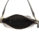 Schultertasche Ledertasche Handtasche Leder dunkelgrau LE0063