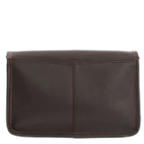 kleine Damentasche Umhängetasche Leder dunkelbraun LE3044