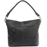 Schultertasche Umhängetasche Ledertasche Leder grau LE0039