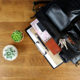 Schultertasche Umhängetasche Ledertasche Leder Damen schwarz LE0062