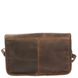 Schultertasche Umhängetasche Damen Leder gewachstes Rindsleder schlamm LE3044