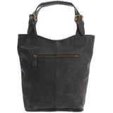 Henkeltasche Ledertasche Damentasche Leder grau LE0033