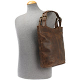 Henkeltasche Ledertasche Damentasche Leder schlamm LE0033