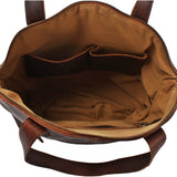 Shopper Schultertasche Damen Handtasche Ledertasche Henkeltasche Leder braun LE0060