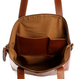 Damentasche Henkeltasche Schultertasche Leder cognac LE0060