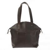 Shopper Schultertasche Damen Handtasche Ledertasche Henkeltasche Leder dunkelbraun LE0060