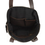 Shopper Schultertasche Damen Handtasche Ledertasche Henkeltasche Leder dunkelbraun LE0060