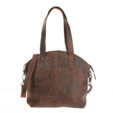 Shopper Schultertasche Damen Handtasche Ledertasche Henkeltasche Leder schlamm LE0060