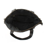 Shopper Schultertasche Damen Handtasche Ledertasche Henkeltasche Leder schwarz LE0060