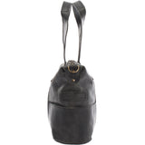 Shopper Schultertasche Henkeltasche Leder grau LE0034