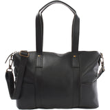 Shopper Schultertasche Henkeltasche Leder schwarz LE0034