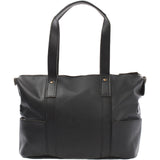 Shopper Schultertasche Henkeltasche Leder schwarz LE0034