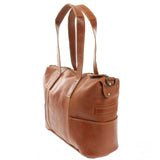 Shopper Schultertasche Henkeltasche Leder cognac LE0034