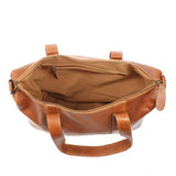 Shopper Schultertasche Henkeltasche Leder cognac LE0034