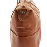 Shopper Schultertasche Henkeltasche Leder cognac LE0034