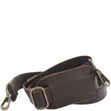 Trageriemen Leder dunkelbraun breit 150cm LEC-R3