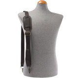 Trageriemen Leder dunkelbraun breit 150cm LEC-R3