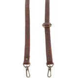 Trageriemen Leder braun schmal 150cm LEC-R4