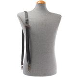 Trageriemen Leder grau schmal 150cm LEC-R4