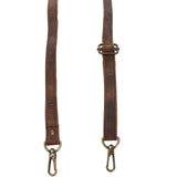 Trageriemen Leder schlamm schmal 150cm LEC-R4