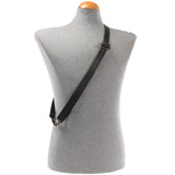 Trageriemen Leder schwarz schmal 150cm LEC-R4