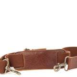 Trageriemen Baumwolle Leder 150cm braun LEC-R6