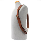 Trageriemen Baumwolle Leder 150cm braun LEC-R6