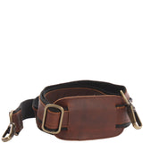 Trageriemen Leder braun - schwarz 150cm LEC-R2