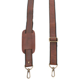 Trageriemen Leder braun - schwarz 150cm LEC-R2